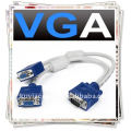 Câble VGA blanc mâle à vga femelle Moniteur Y Câble diviseur pour moniteur